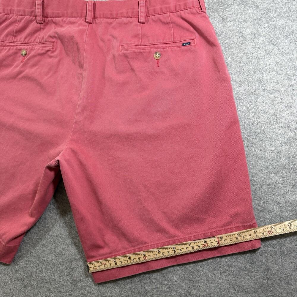 Polo Ralph Lauren Chino Shorts Men 36 Salmon Classic Fit 9 Inseam Preppy Coastal - Picture 9 of 9